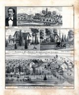 F.E.Albright, Asahel Burrett - Res., J.H.Talcott - Res., Illinois State Atlas 1876